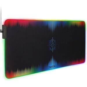 ENHANCE XXL LED Gaming Mouse Pad - 2XL Keyboard Desk Mat with 7 RGB Colors